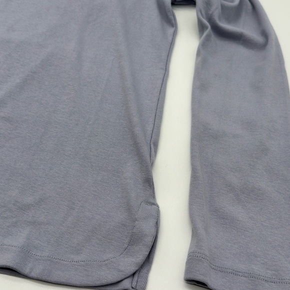 J Jill Ribbed Knit Longline Crewneck Tunic Gray Stretch Jersey Knit Size Small - Picture 2 of 10